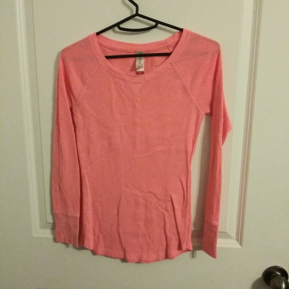 Neon orange/ bright coral long sleeve thermal - Picture 4 of 5